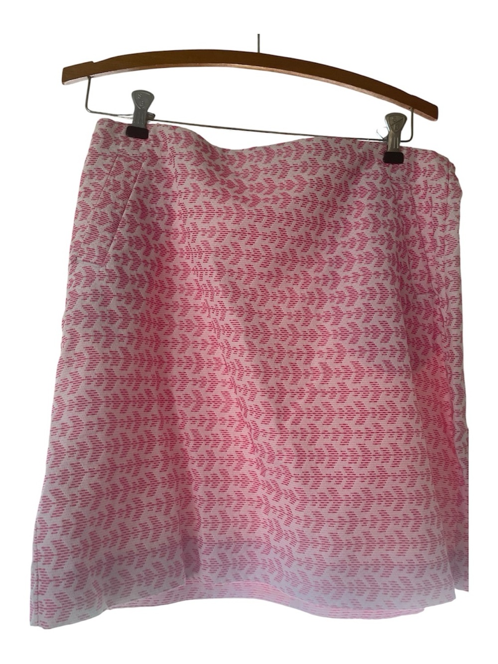 Pink Patterned A-Line Skirt - Women